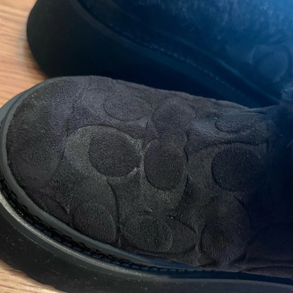 Black COACH Cecelia clogs - Picture 5 of 9